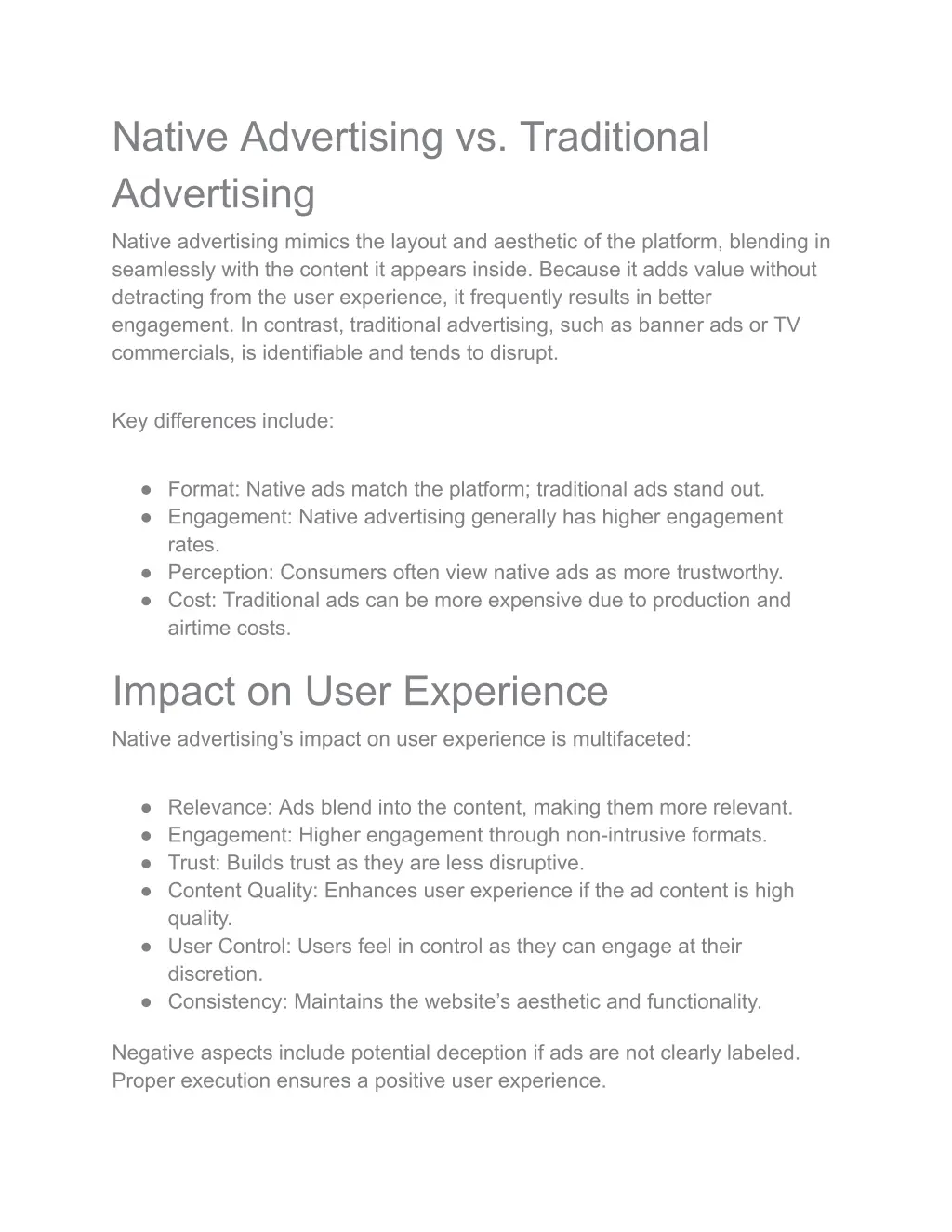 native advertising vs traditional advertising