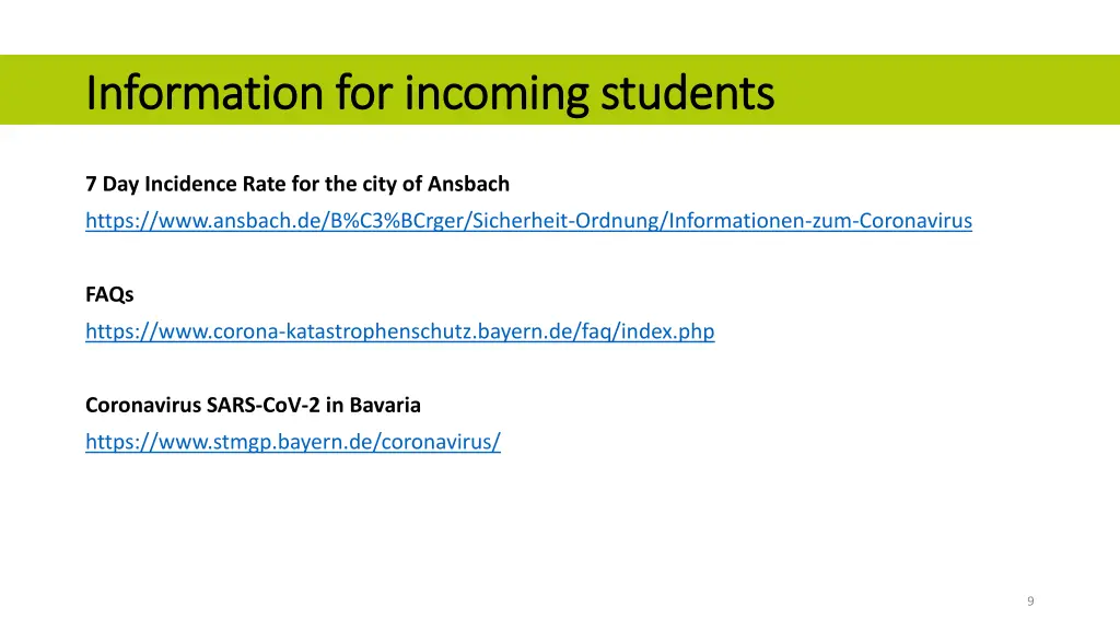 information for incoming students information 3