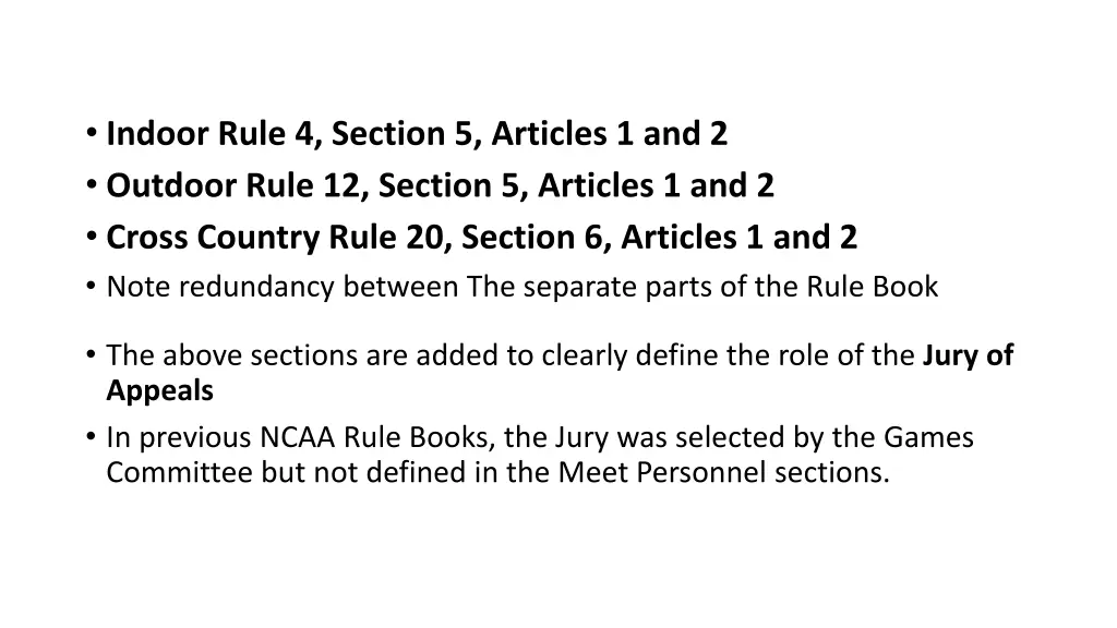 indoor rule 4 section 5 articles 1 and 2 outdoor