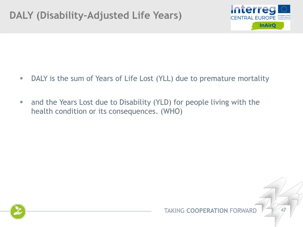 daly disability adjusted life years