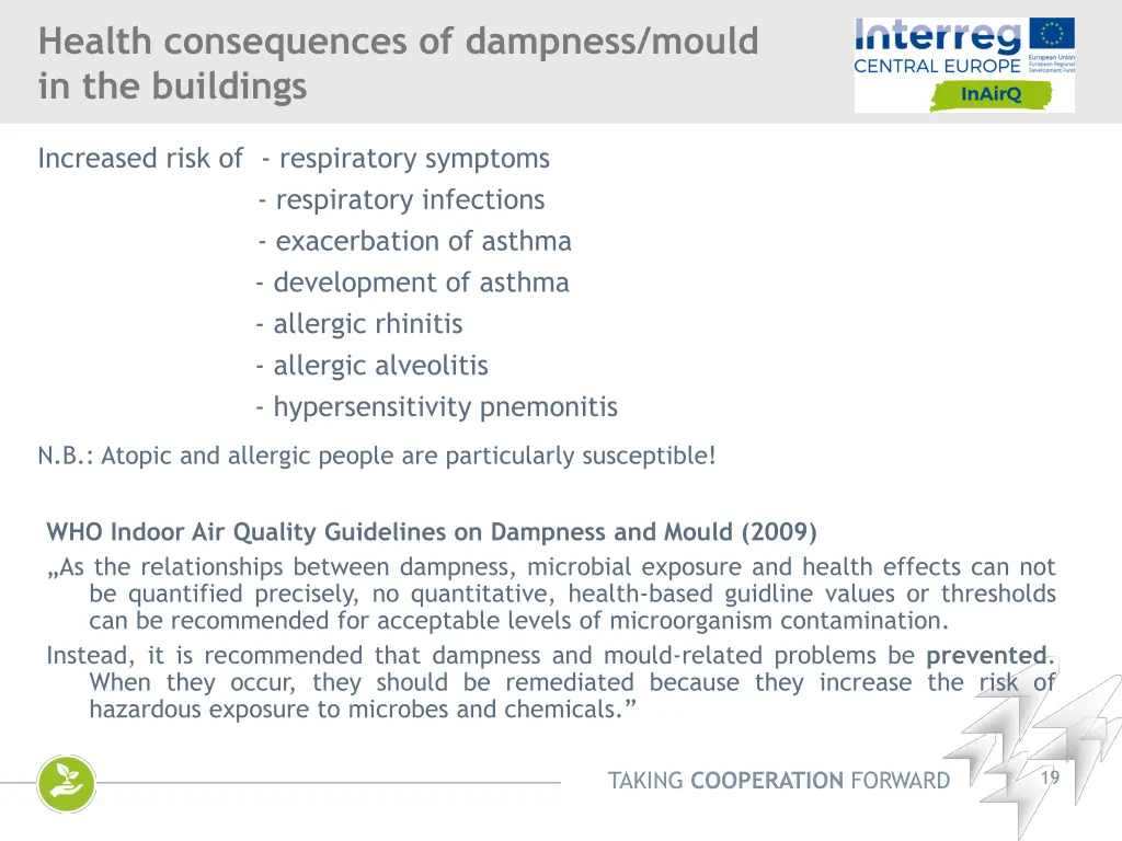 health consequences of dampness mould