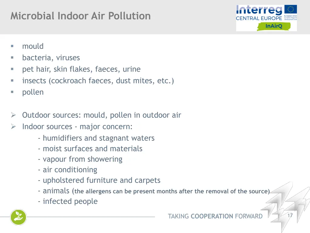 microbial indoor air pollution