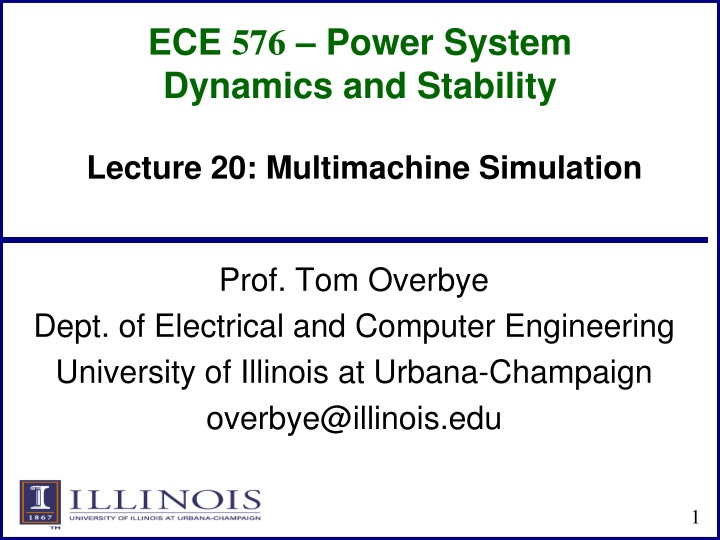 ece 576 power system dynamics and stability