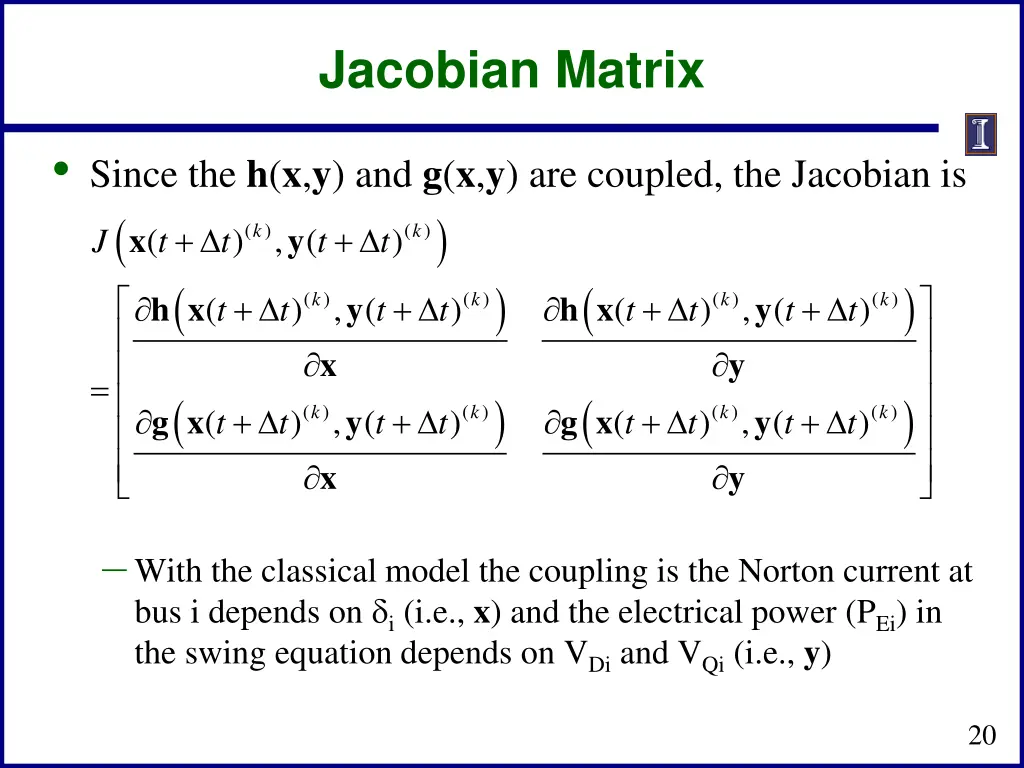 jacobian matrix