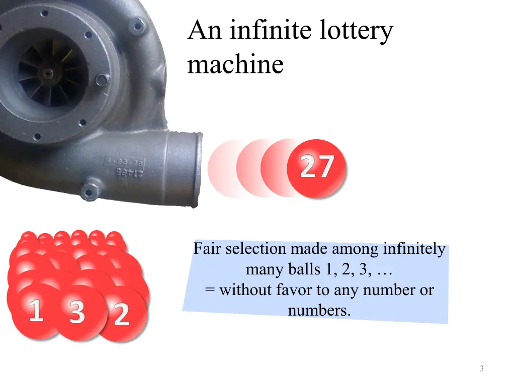 an infinite lottery machine