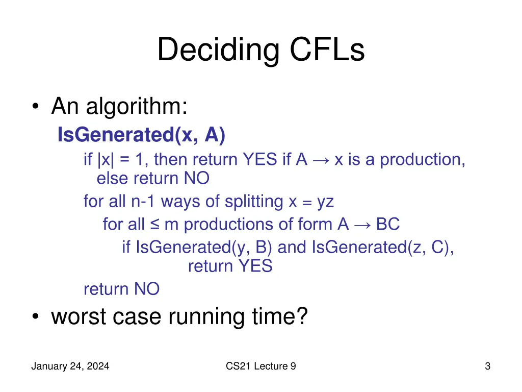 deciding cfls 1