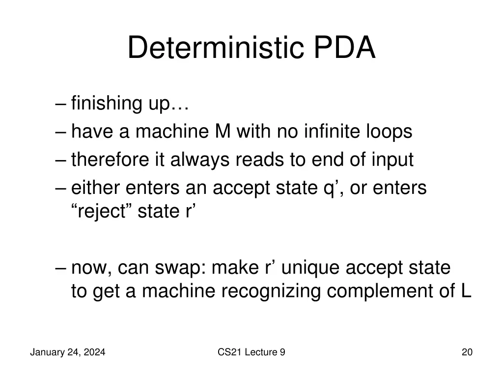 deterministic pda 10