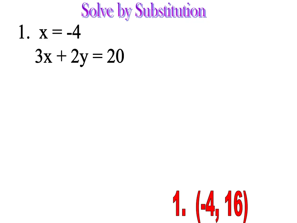 solve by substitution