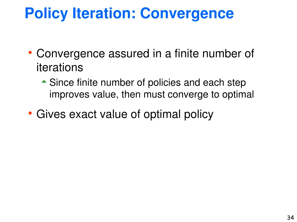 policy iteration convergence