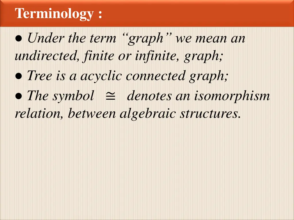 terminology