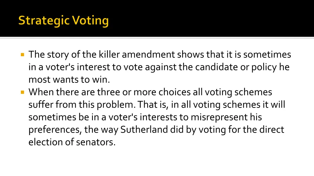 the story of the killer amendment shows that