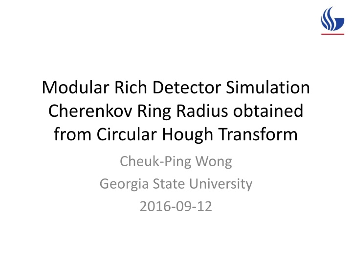 modular rich detector simulation cherenkov ring