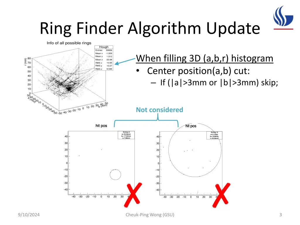 ring finder algorithm update