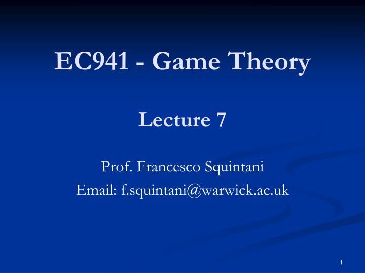 ec941 game theory