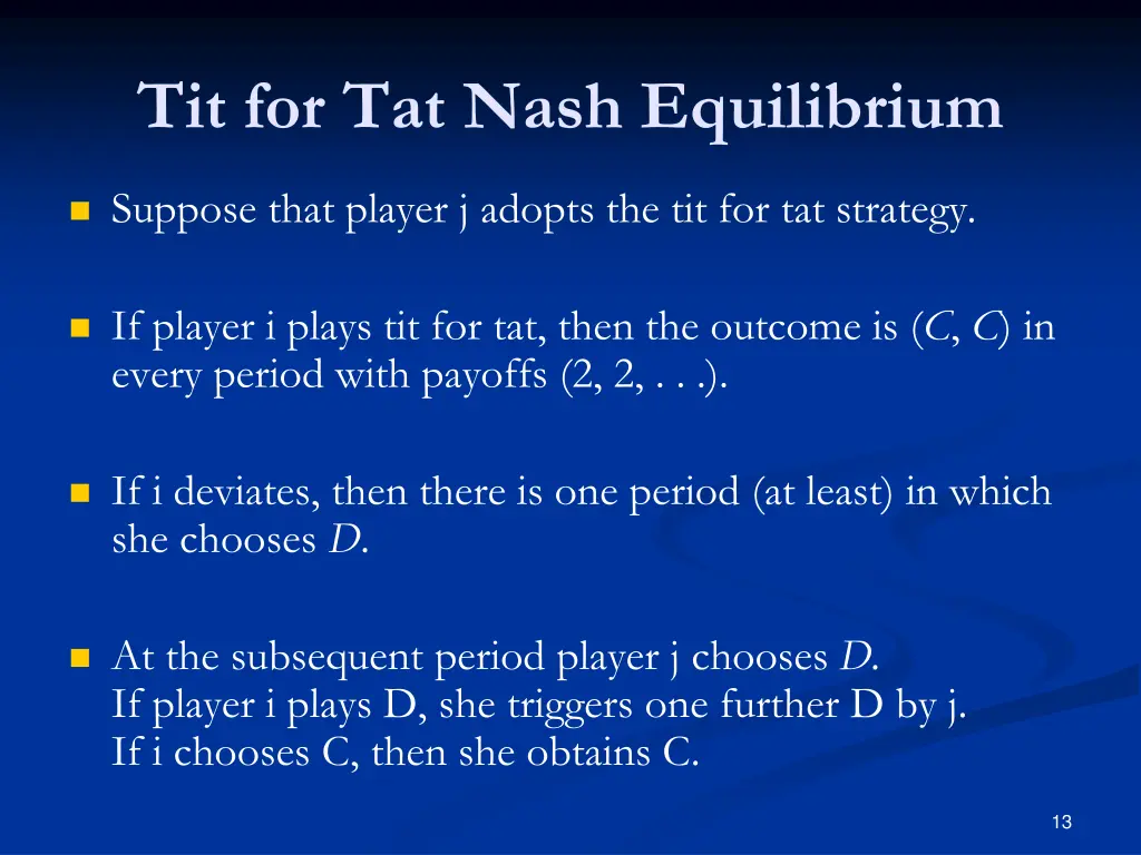 tit for tat nash equilibrium