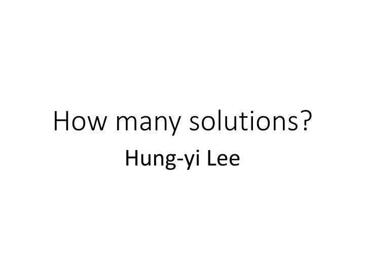 how many solutions hung yi lee