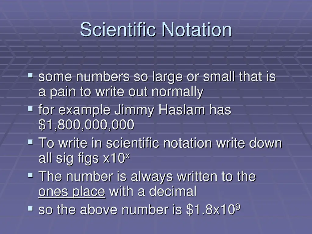 scientific notation