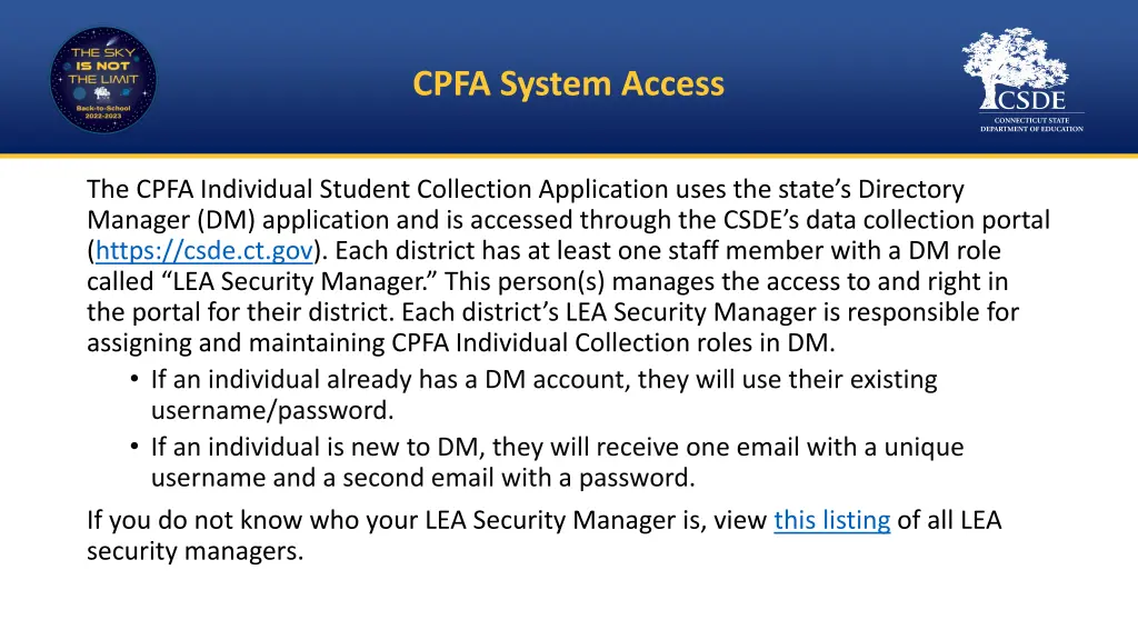 cpfa system access