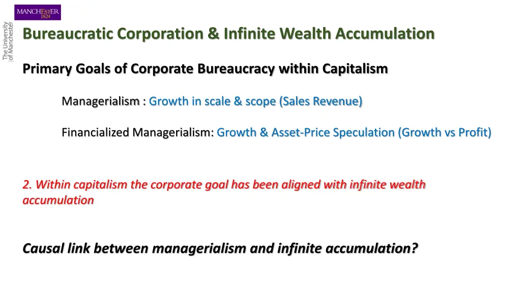 bureaucratic corporation infinite wealth