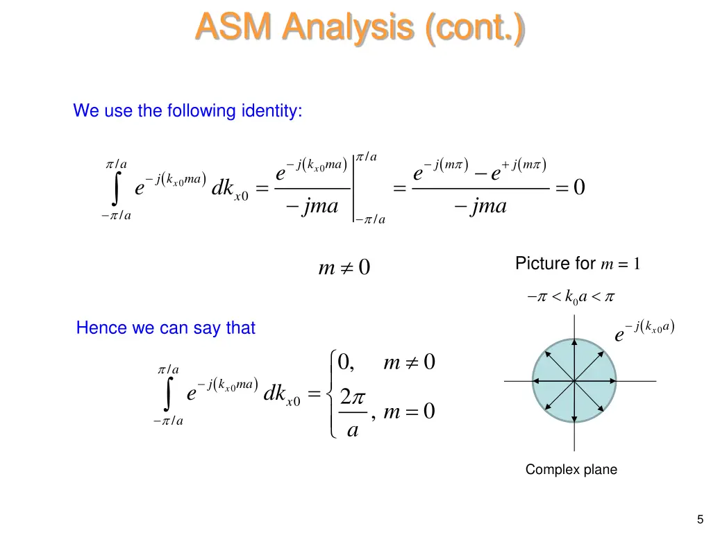 asm analysis cont