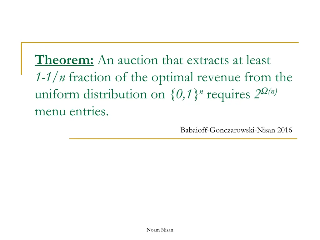 theorem an auction that extracts at least