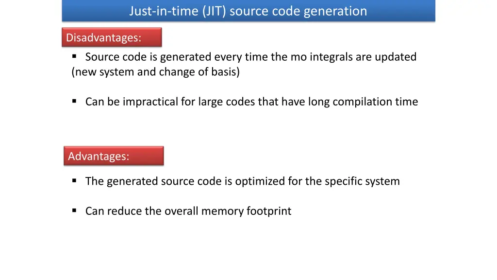 just in time jit source code generation 1