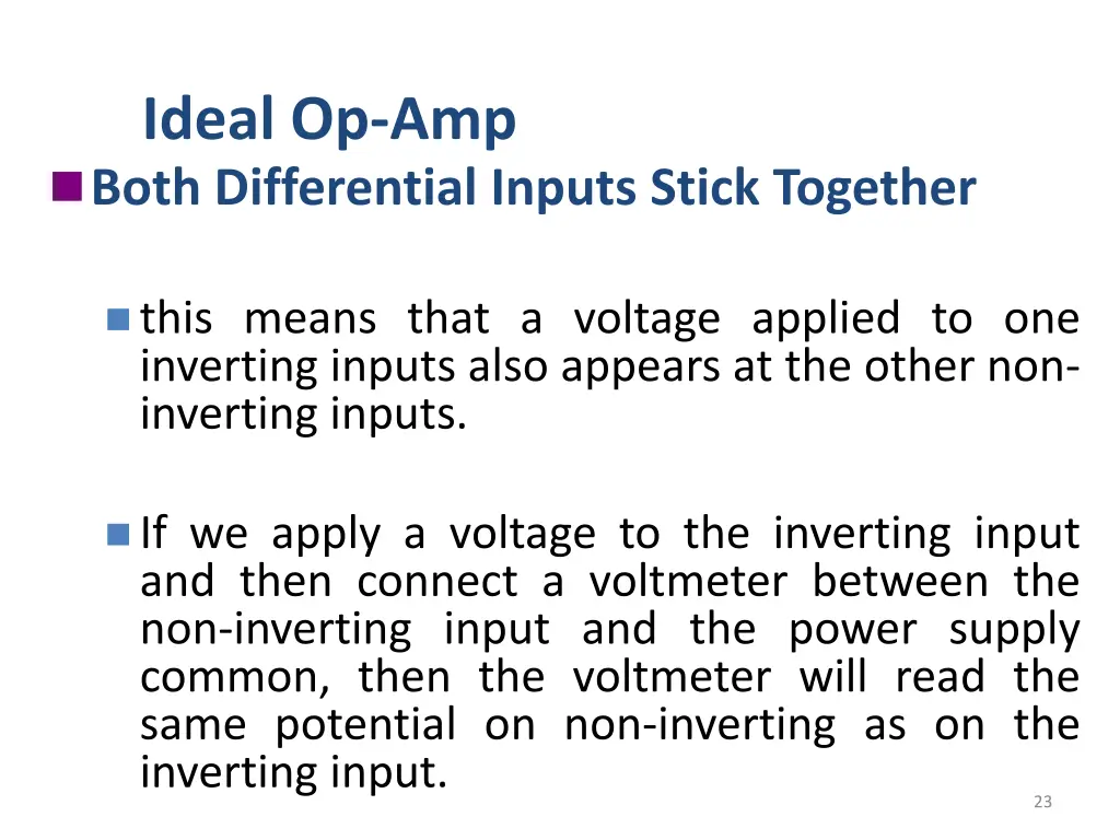 ideal op amp 7