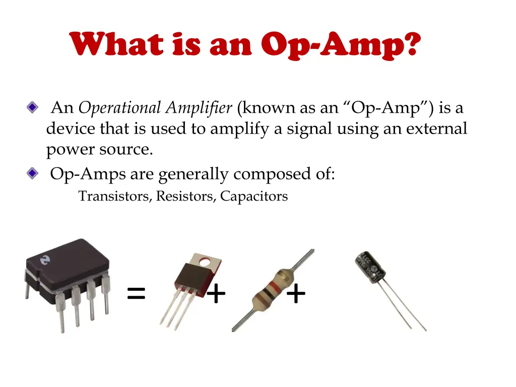 what is an op amp