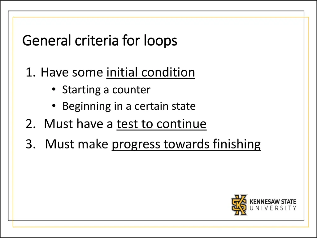 general c general criteria