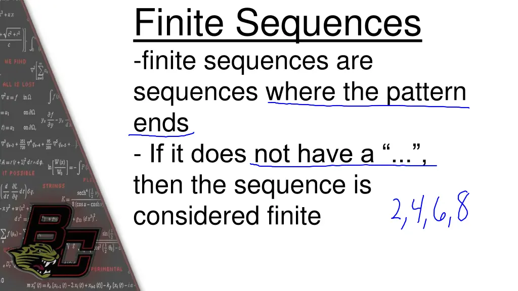 finite sequences finite sequences are sequences