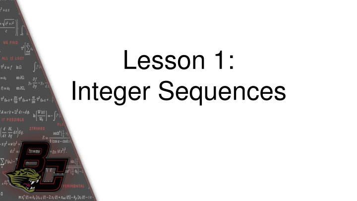 lesson 1 integer sequences