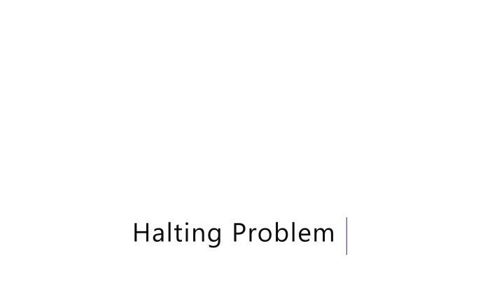 halting problem