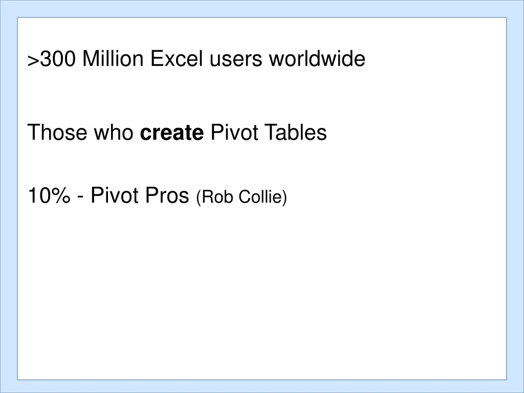 300 million excel users worldwide