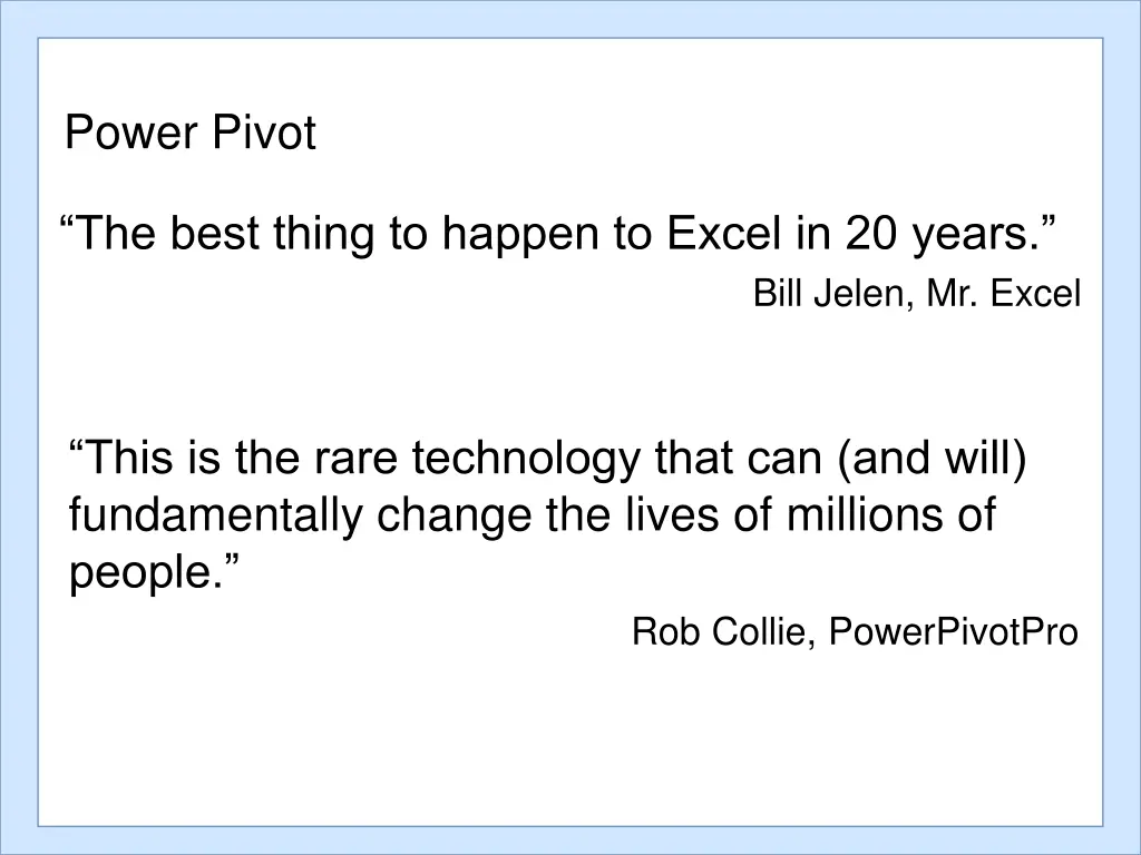 power pivot