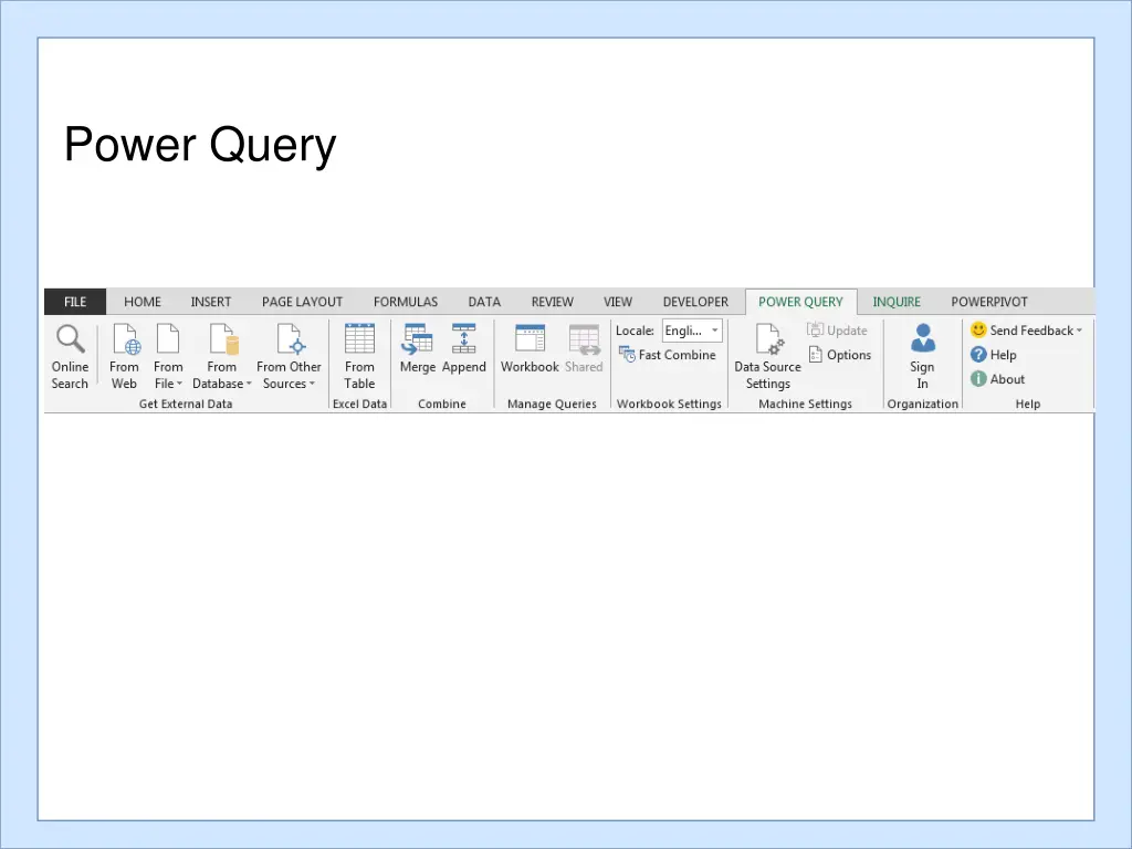 power query