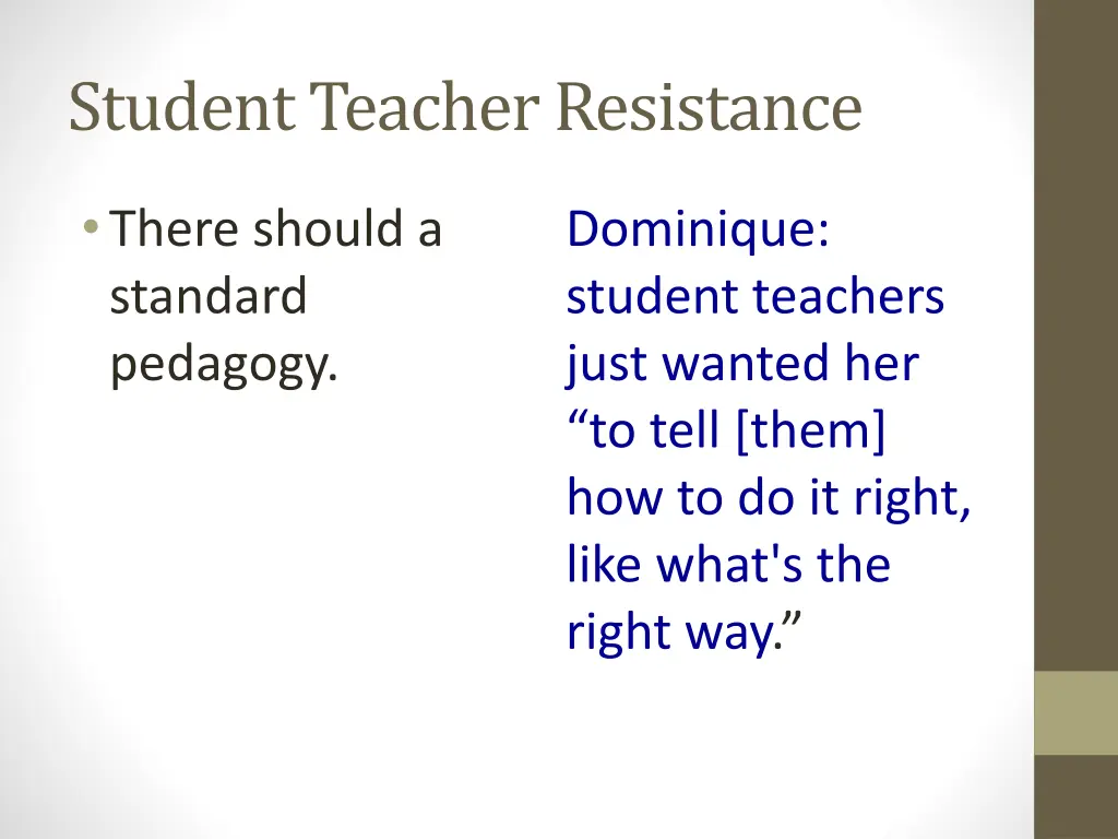 student teacher resistance 2