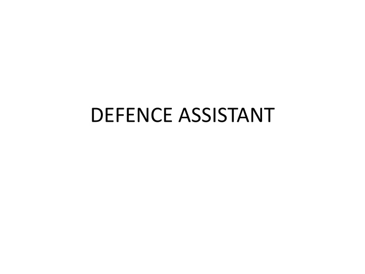 defence assistant