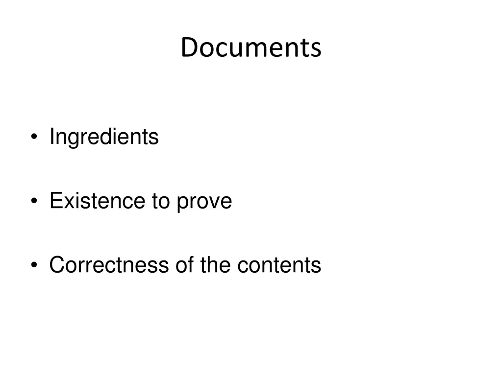 documents