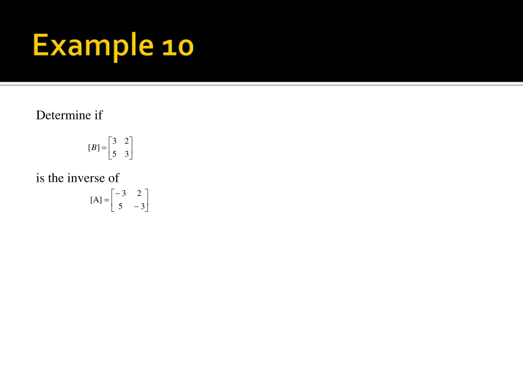 determine if