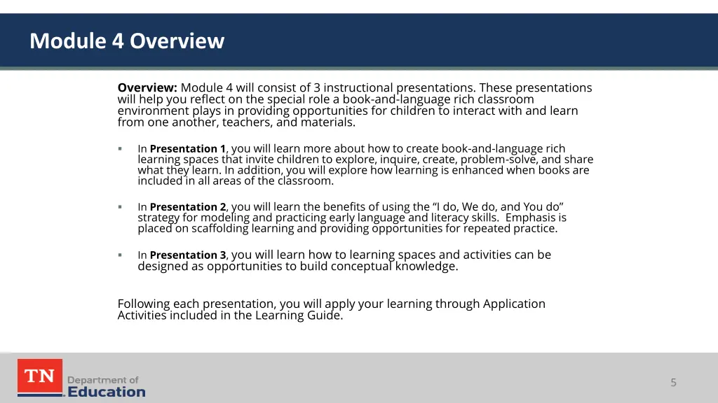 module 4 overview