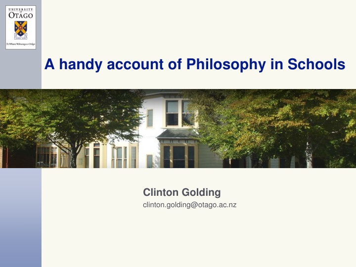 a handy account of philosophy in schools