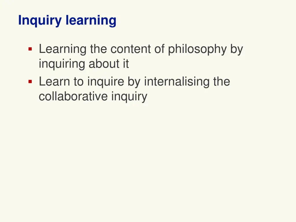 inquiry learning