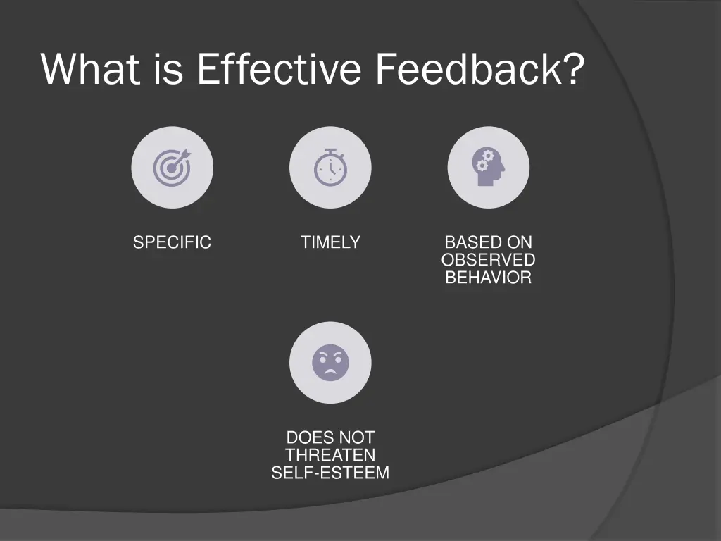 what is effective feedback