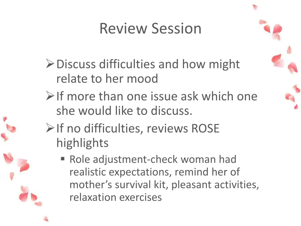 review session