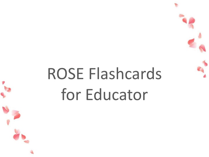 rose flashcards for educator