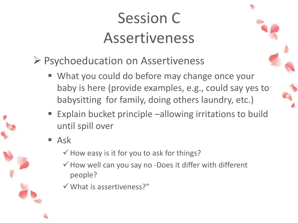 session c assertiveness