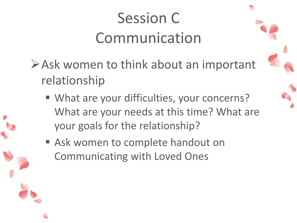 session c communication