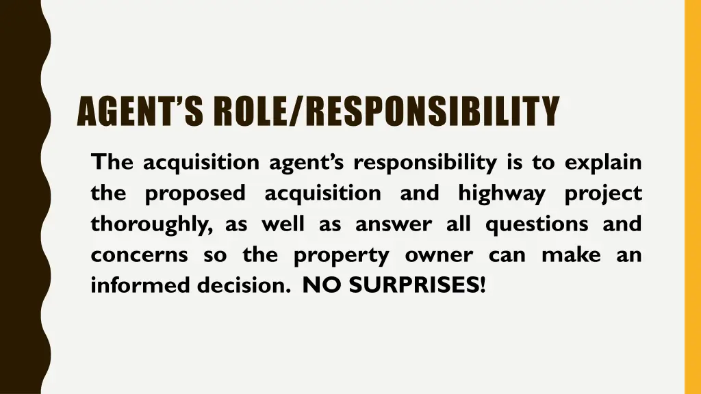 agent s role responsibility