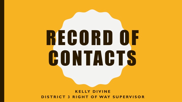 record of contacts