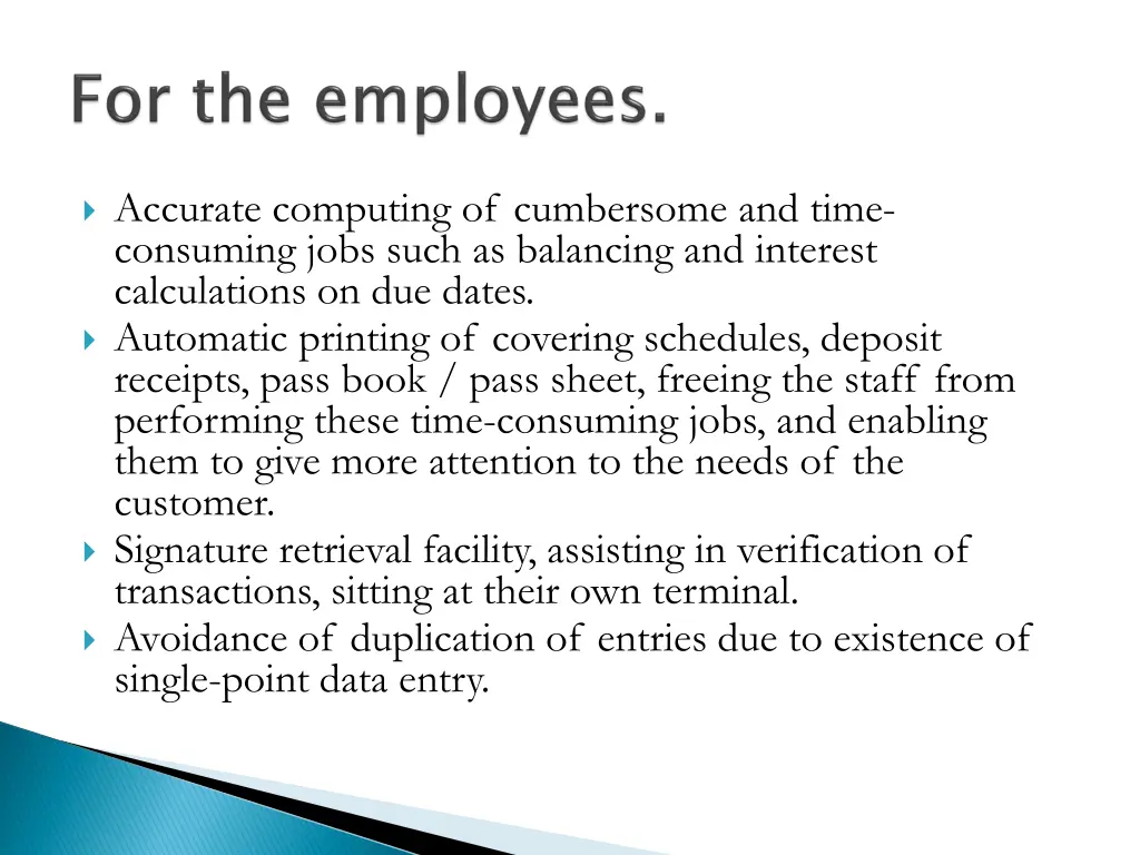 accurate computing of cumbersome and time